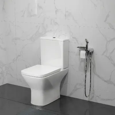 Унитаз-компакт напольный AM.PM Drive C358600LMSC безободковый с сиденьем микролифт, белый