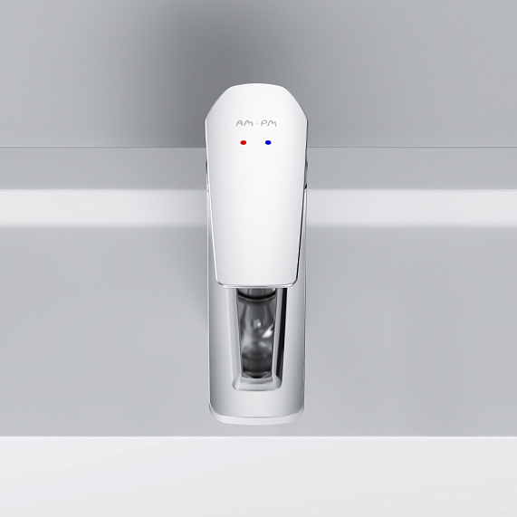 Тумба с раковиной и смесителем 75 AM.PM Gem S M91FSX0752OF напольная на ножках под дерево светлый дуб-2