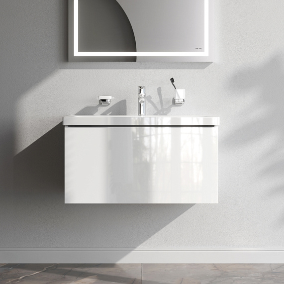 Тумба под раковину 75 AM.PM Gem M90FHX07521WG подвесная белый глянец