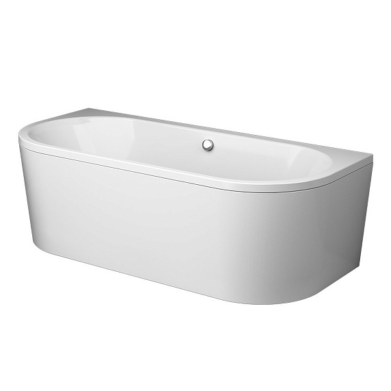 Ванна акриловая закругленная 180x80 AM.PM X-Joy W94A-180U80W-ARP белая глянцевая комплект c каркасом, панелью-7