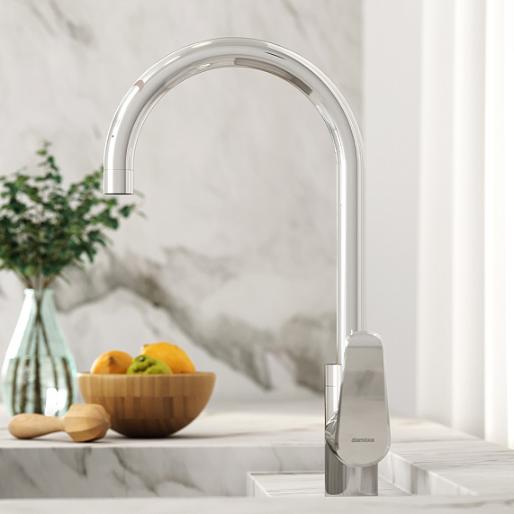 Смеситель для кухни Damixa Merkur 400730000 высокий с каналом питьевой воды, хром-2