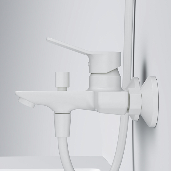 Смеситель для ванны и душа AM.PM X-Joy F85A10033 белый-3