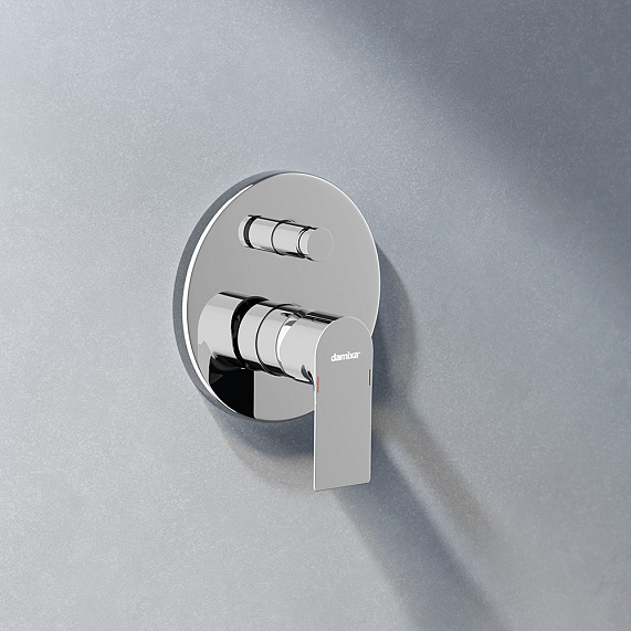 Встраиваемая душевая система Damixa Apollo 947520000 хром: тропический верхний душ, ручной душ-2