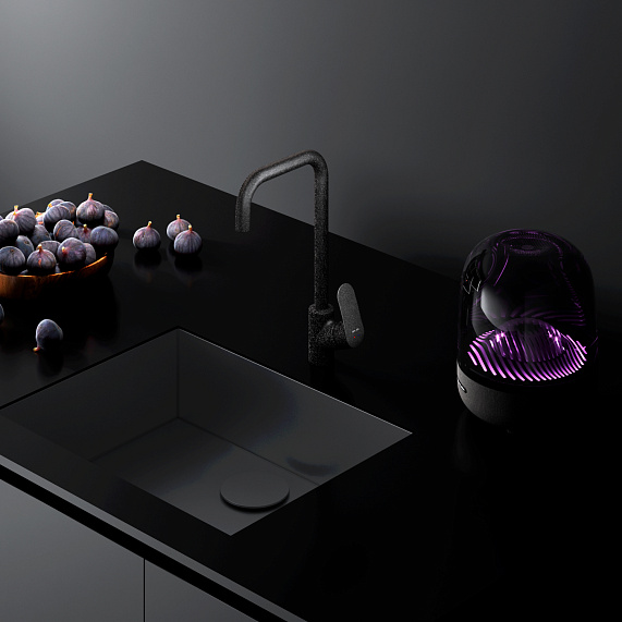 Смеситель для кухни AM.PM Like F8006022 высокий, черный-3