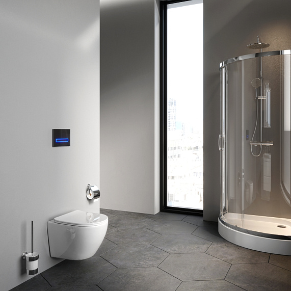 Унитаз подвесной AM.PM Like C801901SC торнадо безободковый с сиденьем микролифт, белый-1