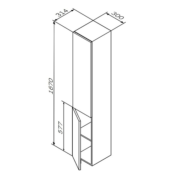 Мебель для ванной 75 AM.PM Gem подвесная, белый глянец-5