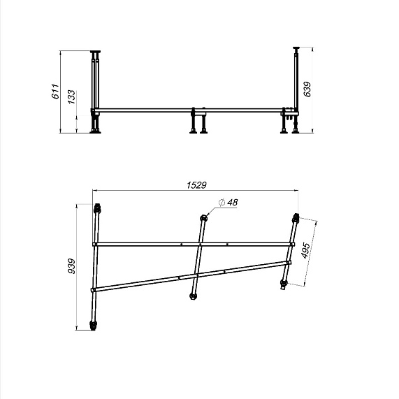 Ванна акриловая 160x100 AM.PM Spirit W72A-160R100W-A2 асимметричная белая глянцевая-8
