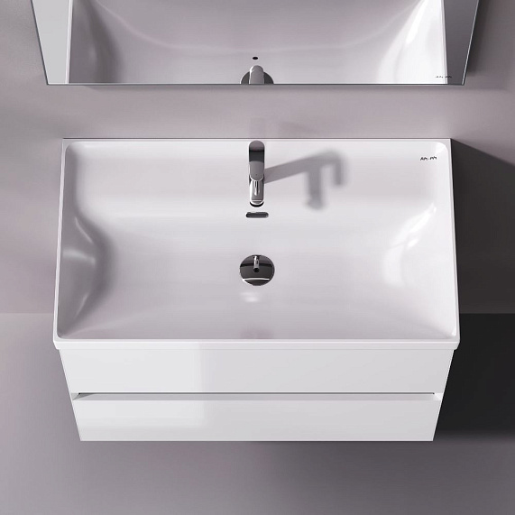 Раковина мебельная 80 AM.PM Above M9XWCC0800WG белая встраиваемая-1