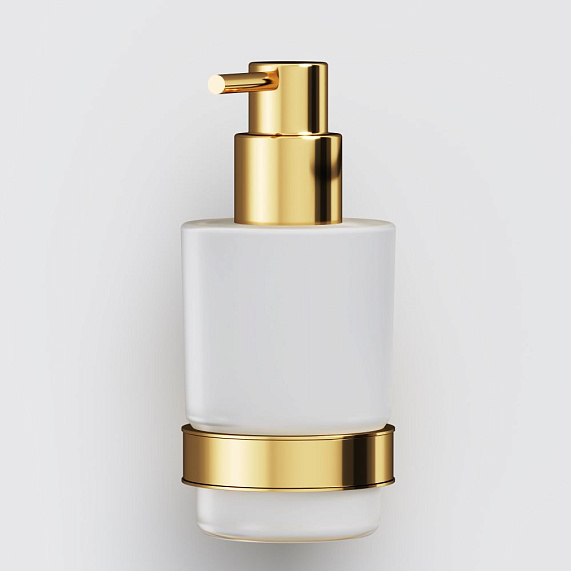 Дозатор для мыла настенный стеклянный AM.PM X-Joy A85A36999 золото-3