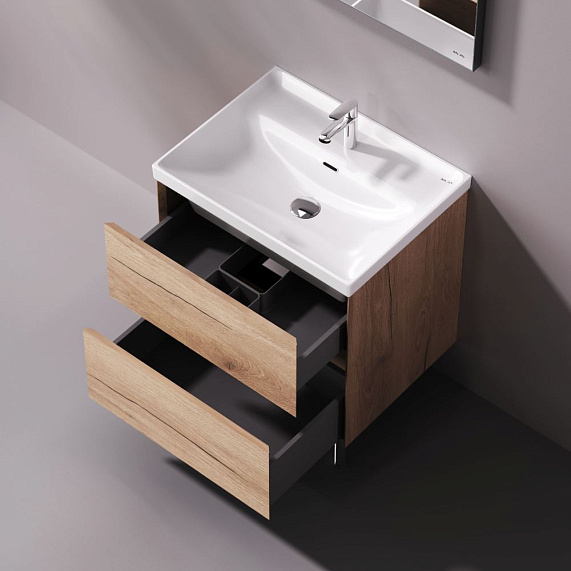 Тумба с раковиной 60 AM.PM Above M9X-FSX0602OF-WCC0600WG напольная, под дерево-2