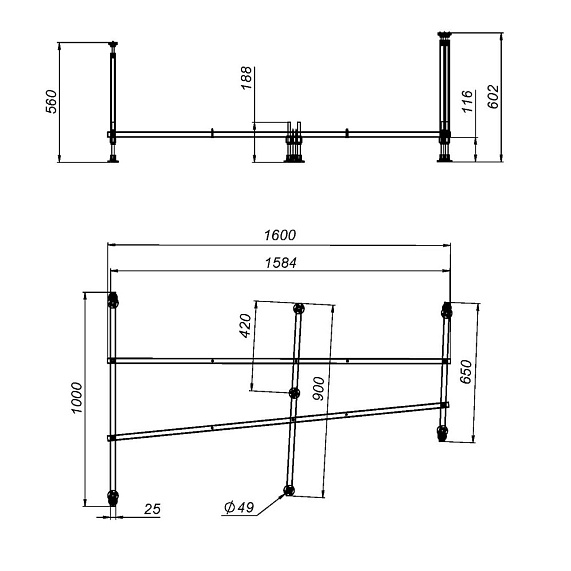 Ванна акриловая 110x170 AM.PM Like W80A-170L110W-A асимметричная белая глянцевая-8