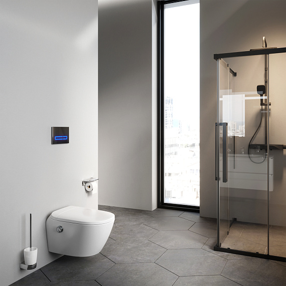 Унитаз-биде подвесной AM.PM Sensation CCC301700SC безободковый с электронным управлением, белый-3