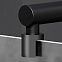 Душевая перегородка 120x195 AM.PM X-Joy W94WI-120-F1-BTE прозрачное стекло, профиль черный матовый