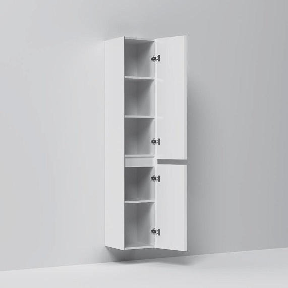 Шкаф-пенал для ванной 35 AM.PM Above M9XCHR0352WG навесной правый белый глянцевый-4