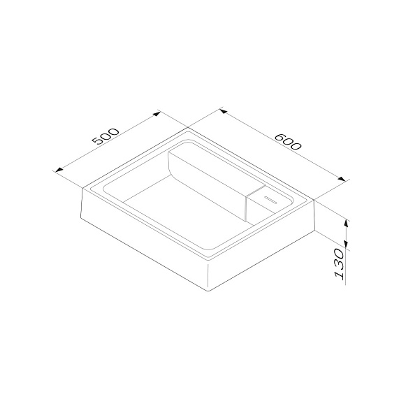 Раковина над стиральной машиной 60 AM.PM X-Joy M85AWCC0602WG белая-6
