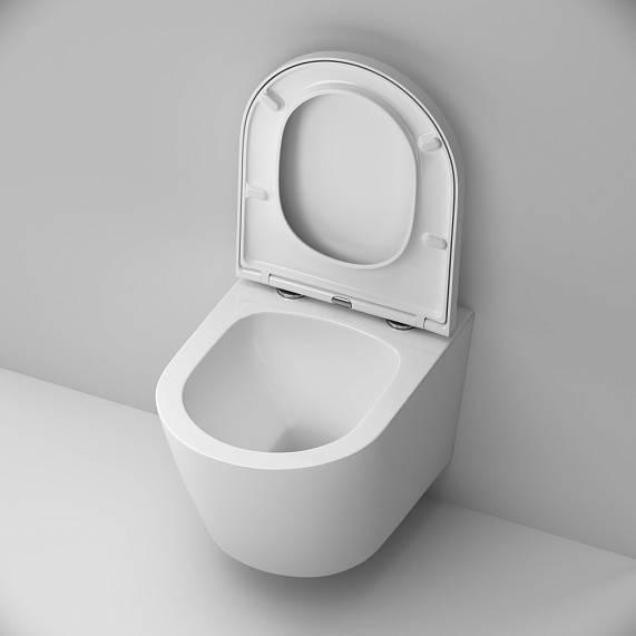 Унитаз подвесной AM.PM X-Joy C851900SC безободковый с сиденьем микролифт, белый-6