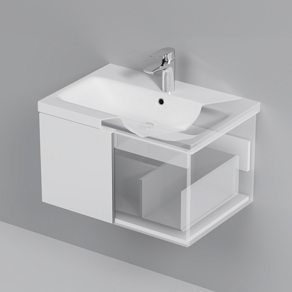 Тумба под раковину 75 AM.PM Gem M90FHX07521WG подвесная белый глянец-5