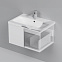 Тумба под раковину 75 AM.PM Gem M90FHX07521WG подвесная белый глянец