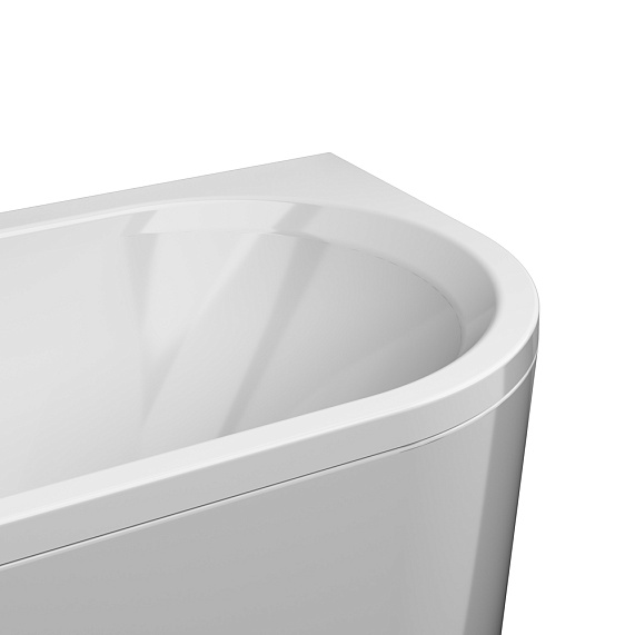 Ванна акриловая 170x70 AM.PM X-Joy W94A-170L70W-ARP ассиметричная с каркасом и панелью, белая глянцевая-6