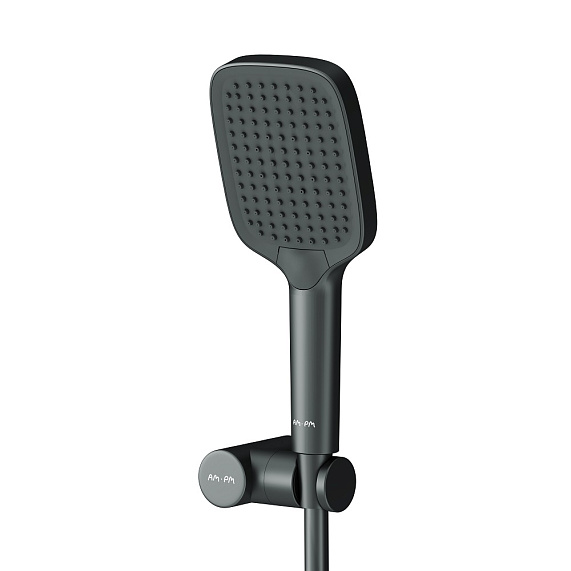 Душевой гарнитур AM.PM Func F0118F022 держатель, шланг, лейка 3 режима, черный-3