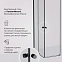 Душевое ограждение без поддона 80x100 AM.PM X-Joy W94G-403-100280-BT1K профиль черный матовый