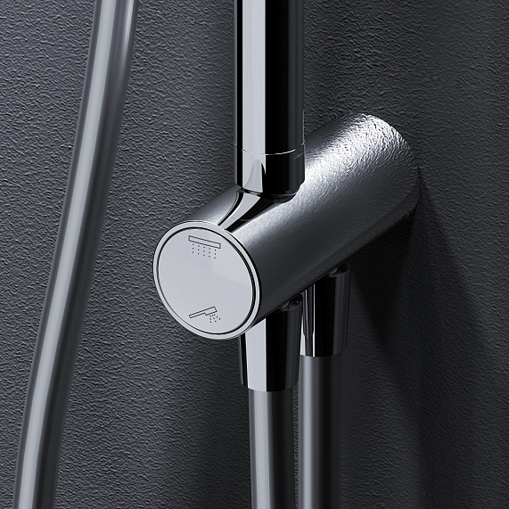 Душевая система AM.PM Like F0780064 стойка с тропическим душем, хром-3