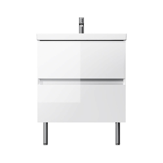 Тумба под раковину 60 AM.PM Above M9XFSX0602WG напольная, белая глянцевая-11