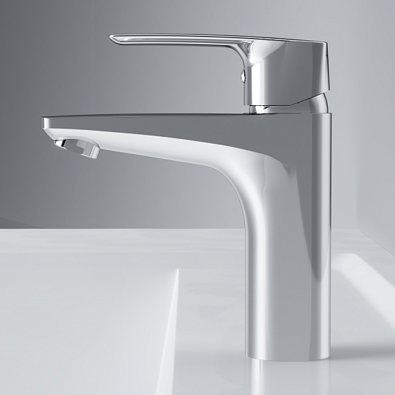 Тумба с раковиной и смесителем 75 AM.PM Gem S M91FSX0752OF напольная на ножках под дерево светлый дуб-3