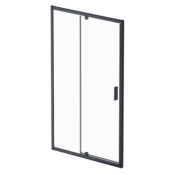 Душевая перегородка с дверью 120x195 AM.PM Gem W90G-120-1P-BT прозрачное стекло, профиль черный матовый-5