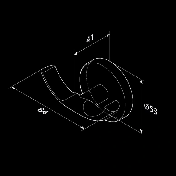 Крючок для полотенец двойной AM.PM X-Joy A85A35622 черный-7