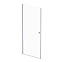 Душевая перегородка с дверью 90x190 AM.PM Sunny W87G-90-1P-MT прозрачное стекло, профиль серебристый