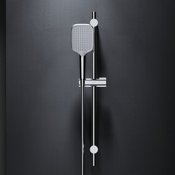 Душевой гарнитур AM.PM Func F018F000 штанга, шланг, лейка 3 режима, хром