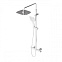 Душевая система Damixa Option DX218092000 стойка с тропическим душем, термостатом, смесителем, хром