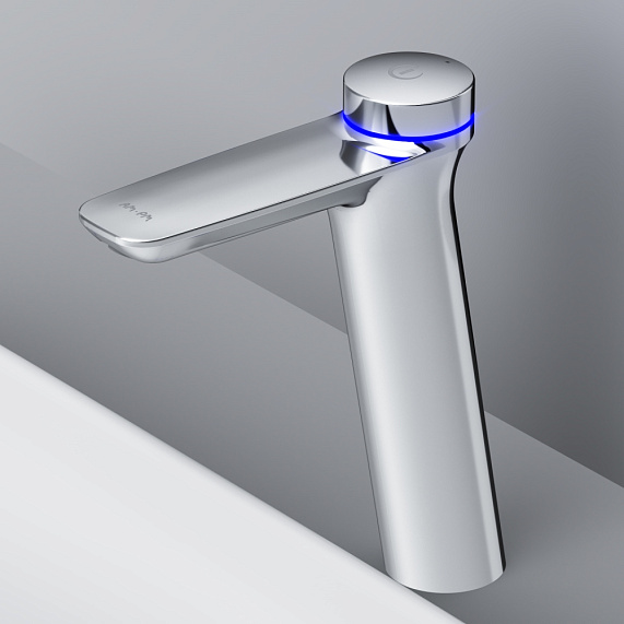 Смеситель для раковины (умывальника) AM.PM Inspire 2.0 F50A92400 высокий с термостатом, электронный, хром-2