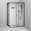 Душевая кабина 90x120 AM.PM X-Joy W94C-403-12090BT профиль черный матовый, низкий поддон