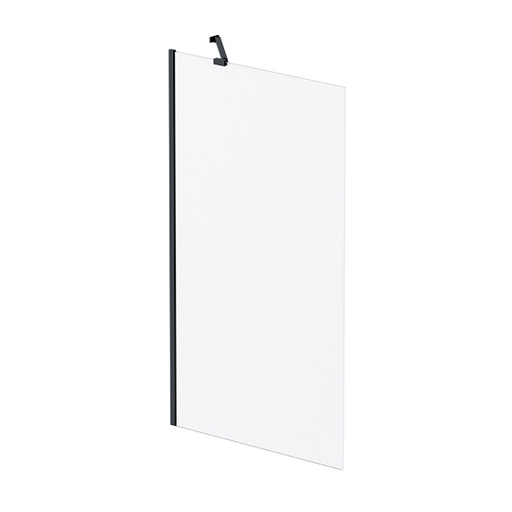 Стеклянная шторка для ванны 80 AM.PM Gem W90BS-080-140BM фиксированная, профиль черный-2