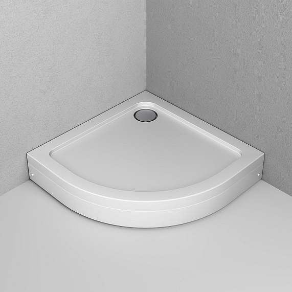 Душевой уголок с поддоном 100x100 AM.PM Gem W90G-401-100WT прозрачное стекло, профиль серебристый-7