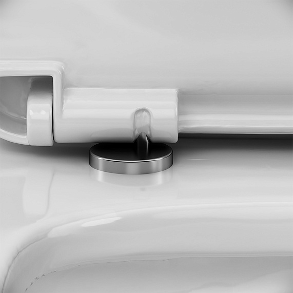 Унитаз напольный AM.PM Tetra C9T8608SC безободковый с сиденьем микролифт, белый-5