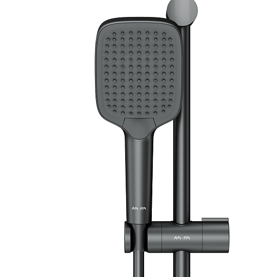 Душевой гарнитур AM.PM Func F018F022 штанга, шланг, лейка 3 режима, черный-6