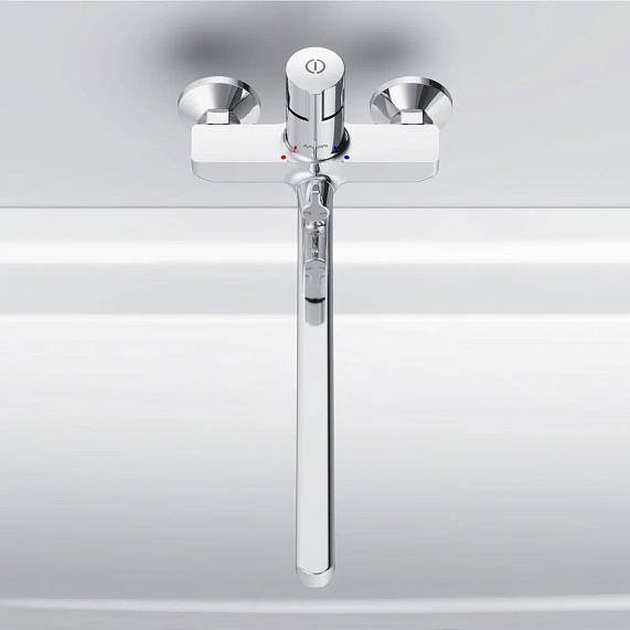 Смеситель для ванны и душа AM.PM X-Joy F85A90500 длинный излив, хром-3