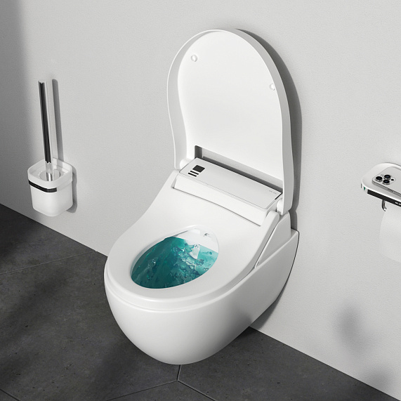 Унитаз-биде подвесной AM.PM Awe C111739SC с электронным управлением и сиденьем микролифт, белый-2