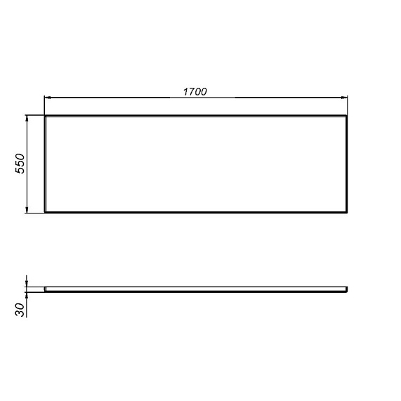 Панель 170 AM.PM W76A-170-070W-P под ванну Sense-2