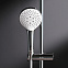 Душевая система AM.PM Gem F0790520 стойка с тропическим душем, термостатом, смесителем, изливом, хром
