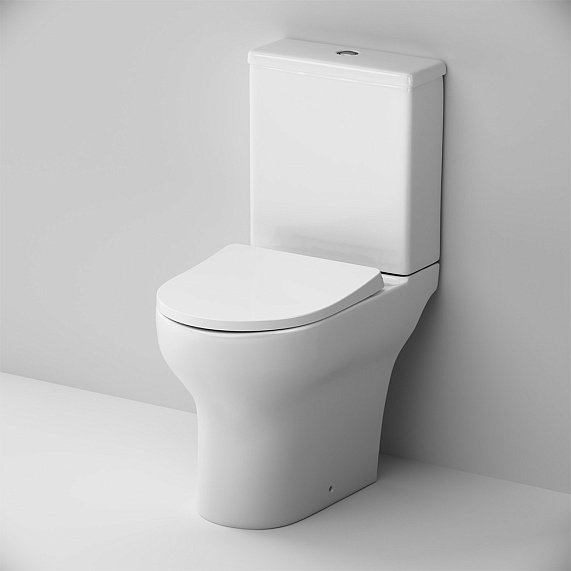 Унитаз-компакт AM.PM Force C9F8600LMSC безободковый с сиденьем микролифт, белый