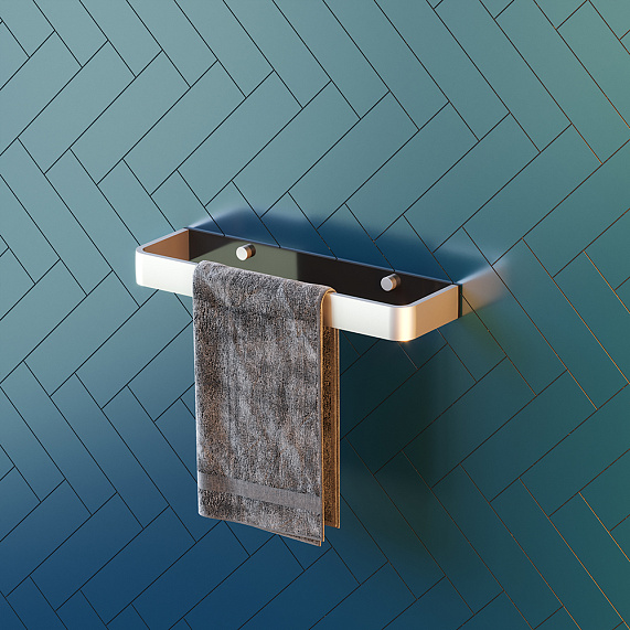 Кольцо для полотенец Damixa Jupiter DA7734400 серебристое-3