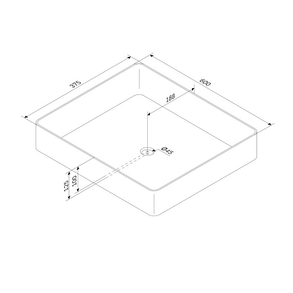 Раковина накладная 60 AM.PM Func M8FWCC10600WG белая-4