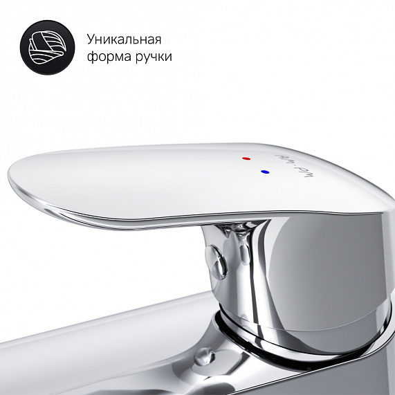 Смеситель для раковины (умывальника) AM.PM Like F8082116 с донным клапаном, хром-3