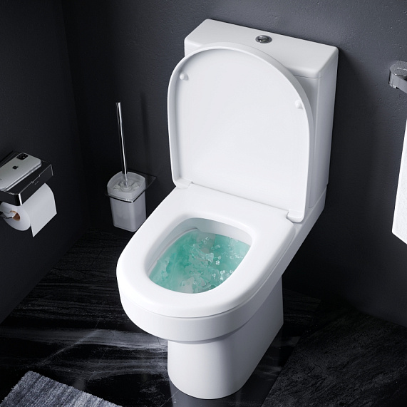 Унитаз напольный AM.PM Spirit 2.0 C708600WH безободковый (2 варианта сиденья), белый-2