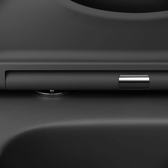 Унитаз подвесной Damixa Sirius DX86C1700MBSC безободковый с сиденьем микролифт, черный-6