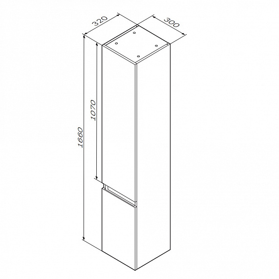 Мебель для ванной 65 AM.PM X-Joy подвесная, белый глянец подвесная-3